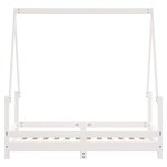 vidaXL Cadre de lit pour enfant blanc 70x140 cm bois de pin massif