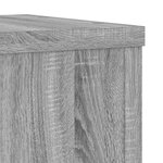 vidaXL Supports pour plantes 2 Pièces sonoma gris bois d'ingénierie