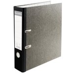 Classeur À Levier Papier Marbre Gris Dos De 80mm Prem'touch - Dos Couleurs - A4. - Gris-dos Noir - X 20 - Exacompta