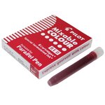 Boite de 6 Cartouches d'encre pour stylo Parallel Pen Rouge PILOT