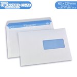 Lot de 500 enveloppes blanches c5 avec fenêtre - gamme courrier+