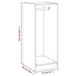vidaXL Garde-robe blanc 48x41x102 cm bois d'ingénierie