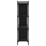 vidaXL Bibliothèque à 4 niveaux noir 76x32x123 cm bois d'ingénierie