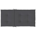 vidaXL Coussins de chaise de jardin à dossier bas lot de 2 anthracite