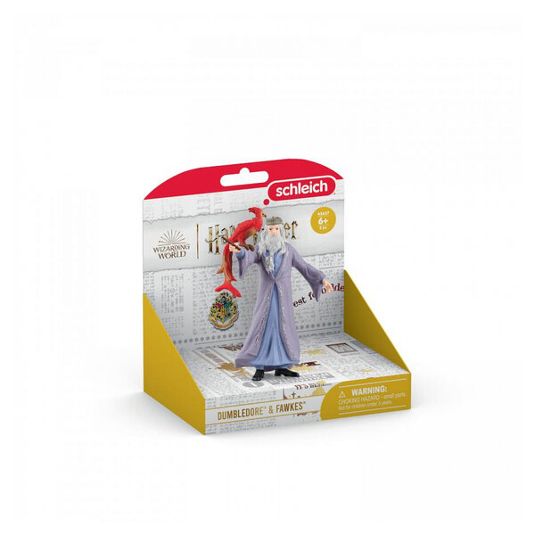 Figurine Dumbledore et Fumsek - Le Magicien de Poudlard