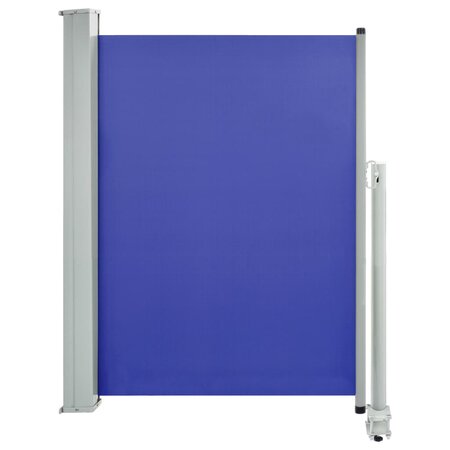 vidaXL Auvent latéral rétractable de patio 100x300 cm Bleu