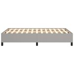 vidaXL Cadre de lit gris clair 120x190 cm tissu