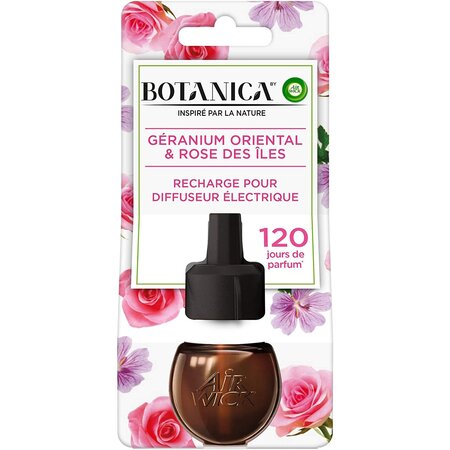 Désodorisant Maison Recharge Electrique Géranium/Rose 19 ml AIR WICK