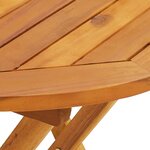 vidaXL Ensemble de bistro 3 Pièces beige polypropylène et bois massif