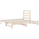 vidaXL Lit coulissant 2x(90x190) cm Bois de pin massif