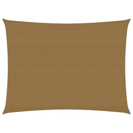 vidaXL Voile d'ombrage 160 g/m² Taupe 4x5 m PEHD