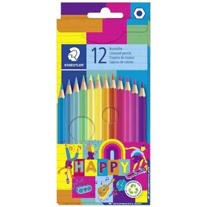 Crayon de couleur HAPPY étui en carton de 12 STAEDTLER