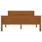 vidaXL Cadre de lit Marron miel Bois de pin massif 140x200 cm