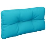 vidaXL Coussin de palette turquoise 70x40x12 cm tissu