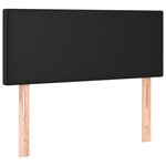 vidaXL Tête de lit à LED Noir 80x5x78/88 cm Similicuir