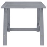 vidaXL Mobilier à dîner de jardin 3 Pièces Gris Bois d'acacia massif