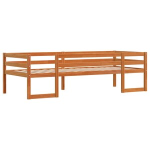 vidaXL Cadre de lit pour enfants brun cire 80x200cm bois de pin massif