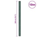 vidaXL Membrane anti-mauvaises herbes vert 2x10 m PP