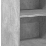 vidaXL Buffet gris béton 45x41x93 cm bois d'ingénierie