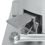 vidaXL Jeu de poteaux d'auvent blanc 600x245 cm fer