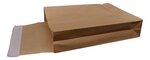 Lot de 50 enveloppes pochettes kraft armé à soufflet marron 229 x 324 + 70 mm