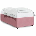 vidaXL Cadre de lit Rose 100x200 cm Velours