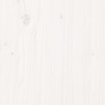 vidaXL Salon de jardin 4 Pièces avec coussins blanc bois massif