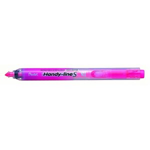 Surligneur handy-line s rétractable/rechargeable rose x 12 pentel
