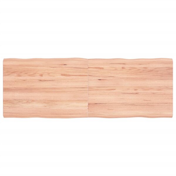 vidaXL Dessus de table bois massif traité bordure assortie