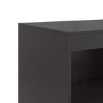 vidaXL Buffet noir 67x39x107 cm acier