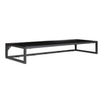 Étagère à chapeau murale noire 80 x 28 cm