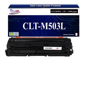 T3AZUR - Toner compatible avec Samsung CLT-M503L pour Samsung ProXpress C3010ND C3060FR - Magenta