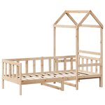 vidaXL Lit de jour avec toit 80x200 cm bois de pin massif