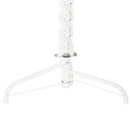 vidaXL Demi sapin de Noël artificiel mince avec support Blanc 120 cm