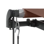 vidaXL Auvent rétractable automatique avec LED marron 300x250 cm