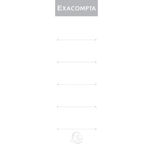 Paquet 10 Étiquettes Classeur A Levier Dos De 70mm - Blanc - Exacompta