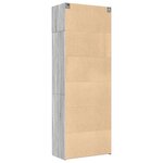 vidaXL Armoire de rangement sonoma gris 80x42 5x225 cm
