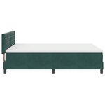 Lit box spring vidaXL avec matelas vert foncé 140x200 cm en velours