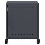 vidaXL Tables de chevet 2 Pièces anthracite 36x39x43 5 cm acier