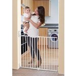 Barrière de sécurité large BROADWAY Gro Gate - A visser - 76/134 5 x 76 cm - Blanche