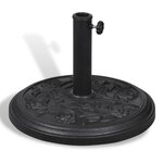 vidaXL Socle de parasol rond Résine