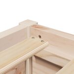 vidaXL Lit avec matelas 140x190 cm bois massif de pin