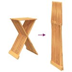 vidaXL Tabouret pliant 40x32 5x70 cm Bois massif de teck