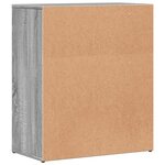 vidaXL Buffet sonoma gris 60x31x70 cm bois d'ingénierie