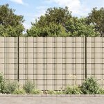 vidaXL Écran d'intimité de jardin PVC 70x0 19 m Crème