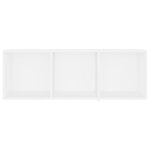 vidaXL Meubles TV 2 Pièces Blanc 107x35x37 cm Aggloméré