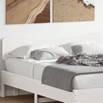 vidaXL Tête de lit blanc 150 cm bois massif de pin