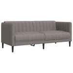 vidaXL Ensemble de canapés 2 Pièces taupe tissu