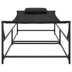 vidaXL Lit de jardin - Anthracite - 200x74x73 cm - Acier & Textilène