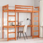 vidaXL Cadre de lit superposé sans matelas 80x200cm bois de pin massif